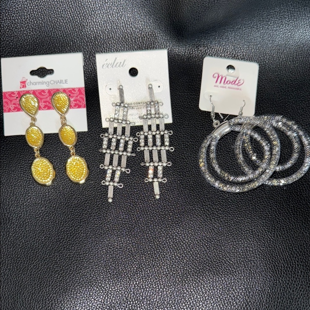 New Variety Earrings silver and Gold